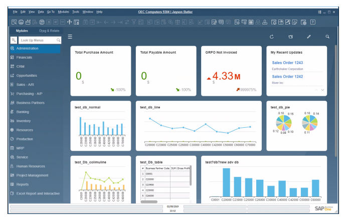 Interfaz SAP Business One 10